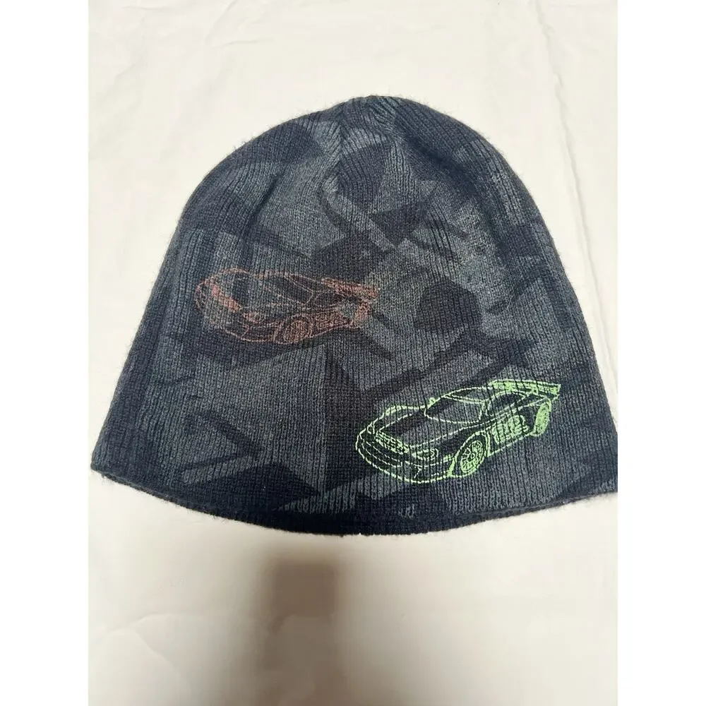 Kids Boys Beanie Hat Lot of 3 The Children’s Place Size 4-7 Fleece Race Car